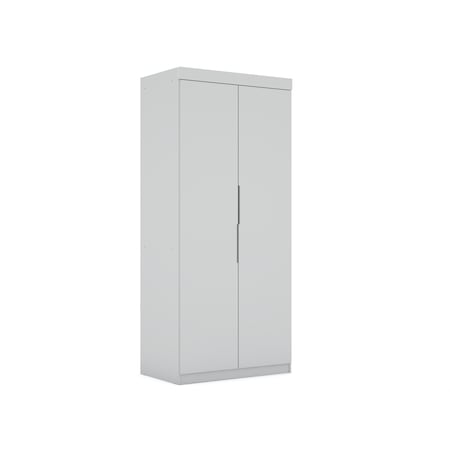 Manhattan Comfort Mulberry 2.0 Sectional Wardrobe Closet, White 116GMC1